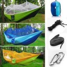 Hamac Portable 2 personnes Hamac À haute résistance Parachute Nylon Hamacas Camping Nylon Hamac Parachute Hamac suspendu Amaca